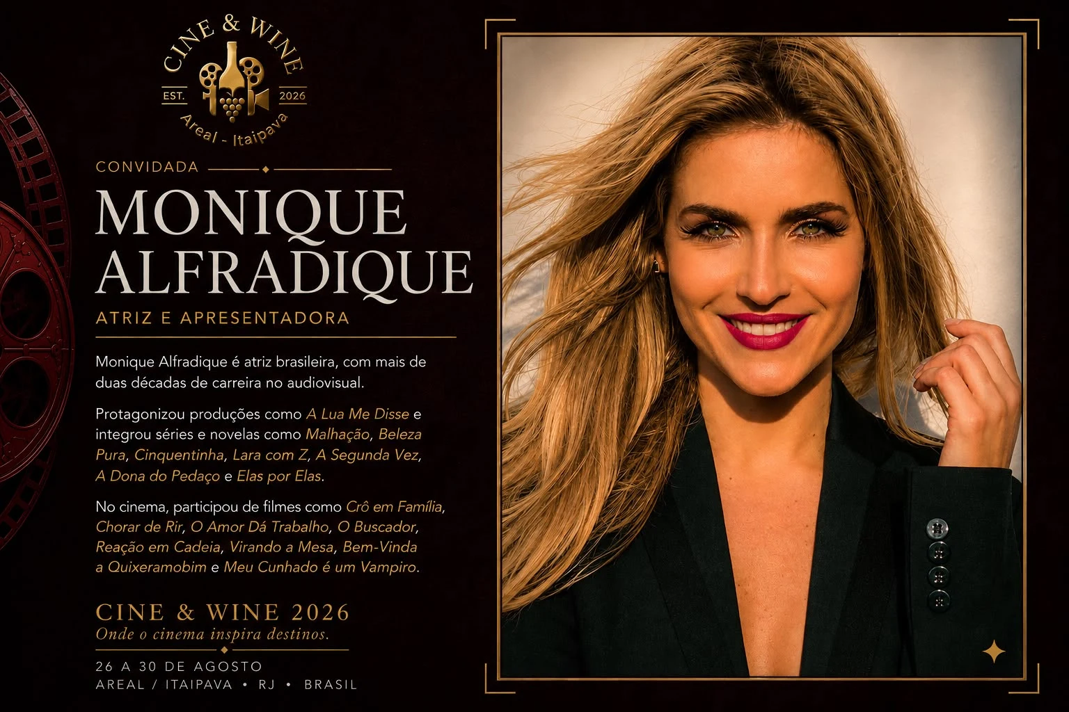 Monique Alfradique — Atriz • Apresentadora