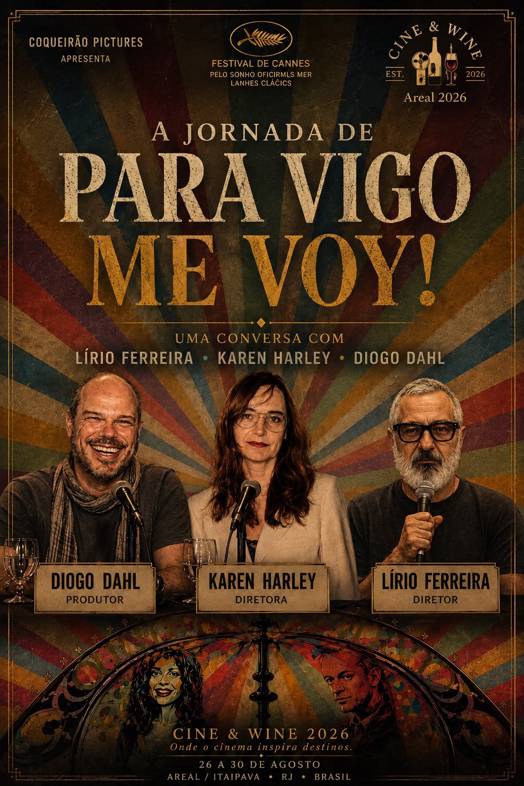Cartaz do painel A Jornada de Para Vigo Me Voy
