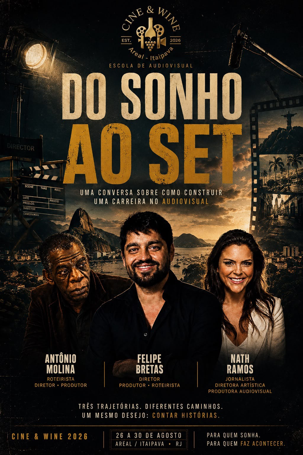 Cartaz do painel Do Sonho ao Set